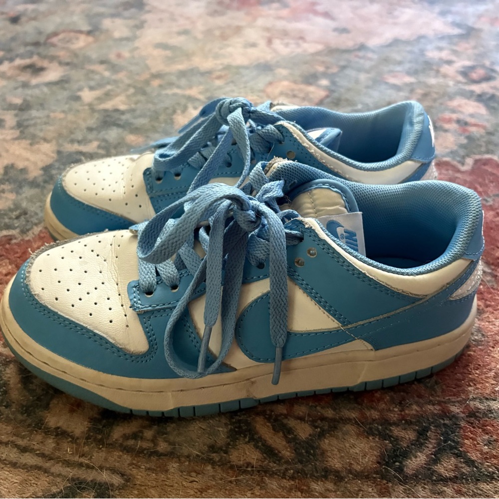 Nike Sky Blue and White Sneakers